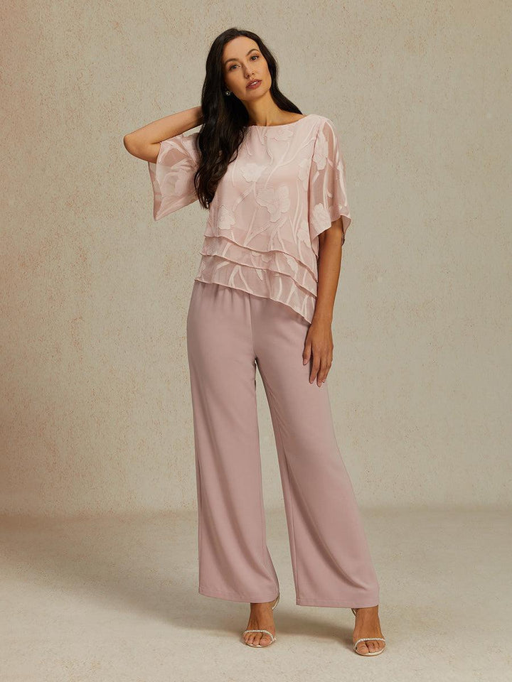 Chiffon Bloemenprint Gelaagde Blouse