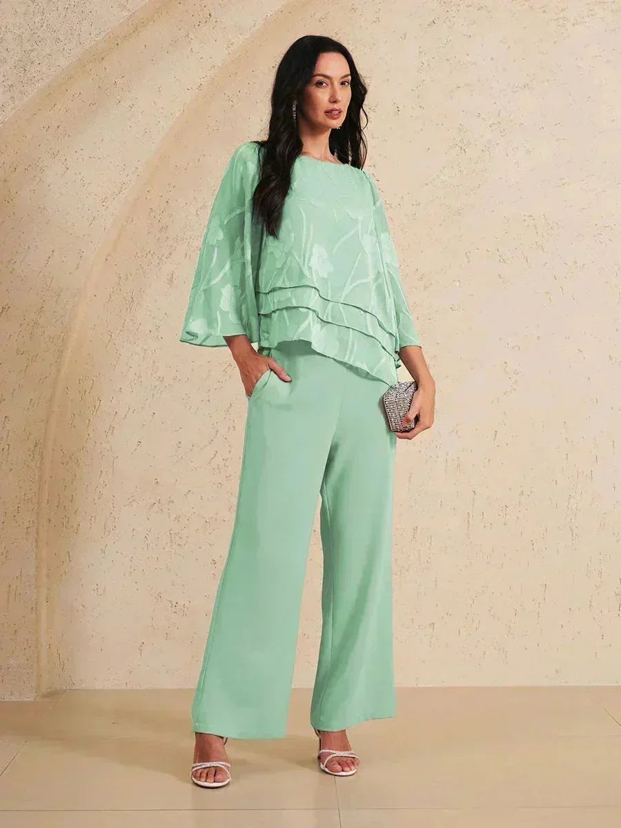 Chiffon Bloemenlaagjes Blouse