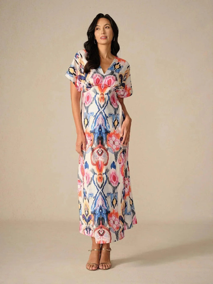 Satijnen Boho Maxi-jurk