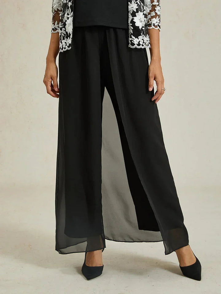 Stijlvolle Rok en Stretch Broek Combinatie Onderkant