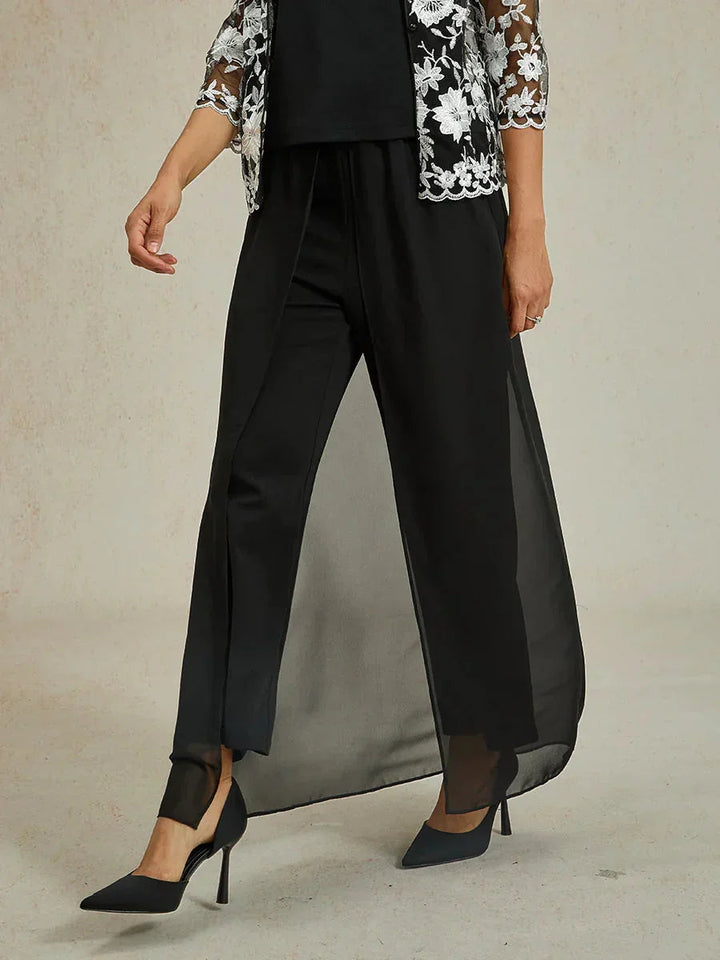 Stijlvolle Rok en Stretch Broek Combinatie Onderkant