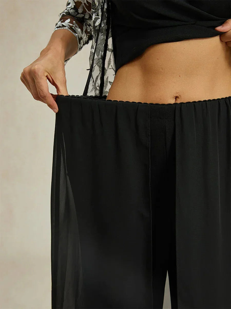 Stijlvolle Rok en Stretch Broek Combinatie Onderkant