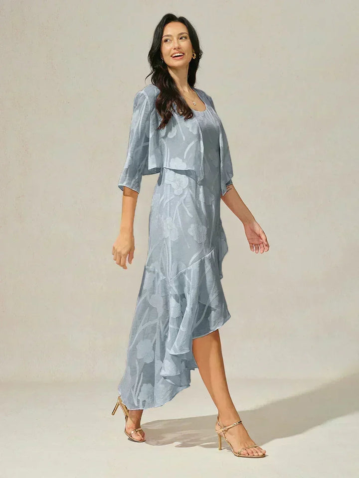 Bloemig Doorschijnend Chiffon 3/4-mouwen Bolero