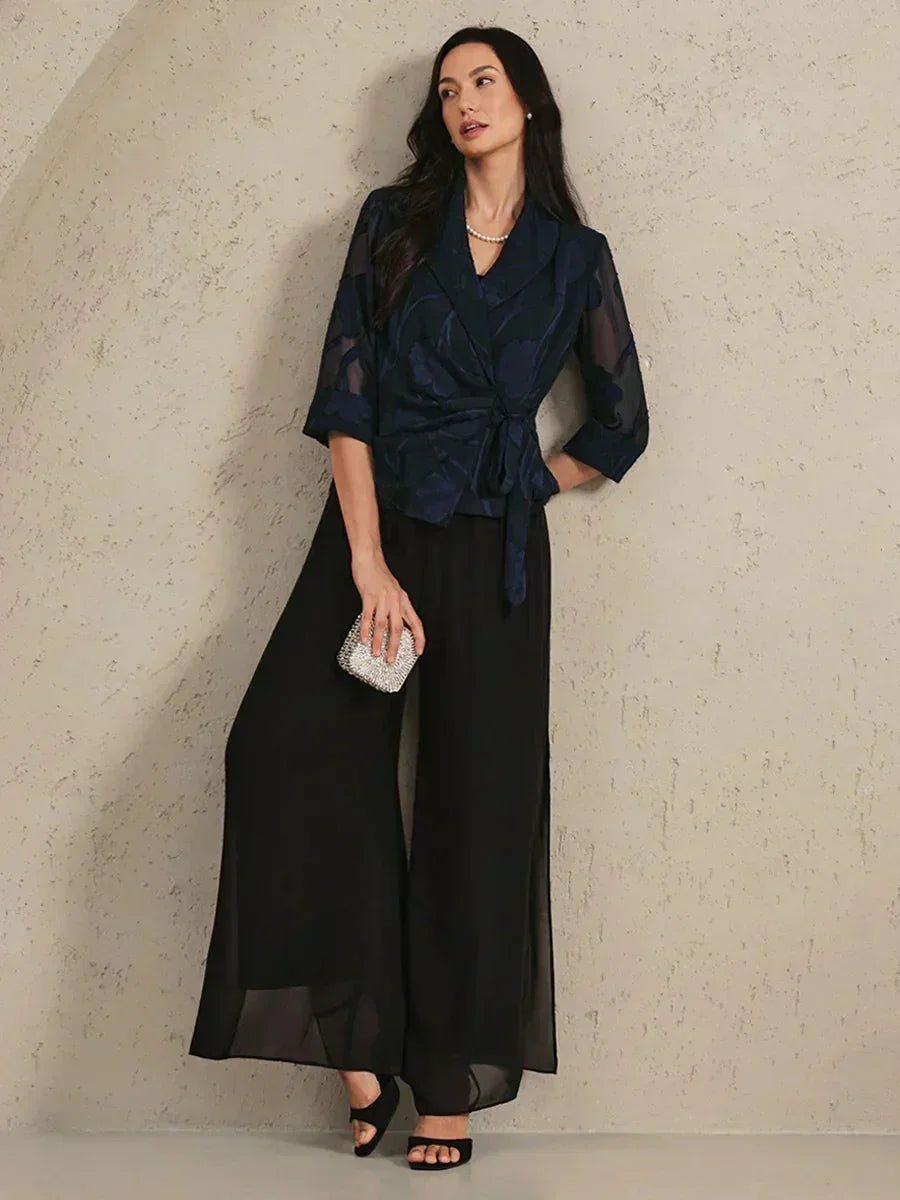 Elegante Bloemen Chiffon Blouse