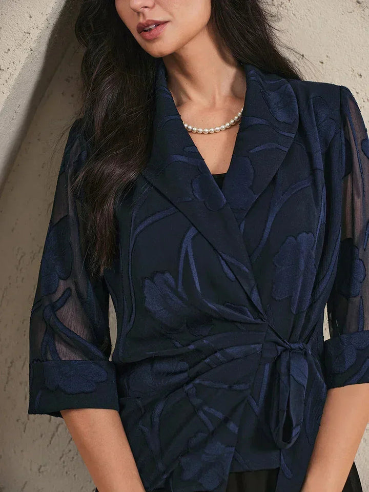 Elegante Bloemen Chiffon Blouse
