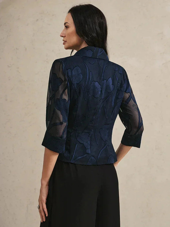 Elegante Bloemen Chiffon Blouse