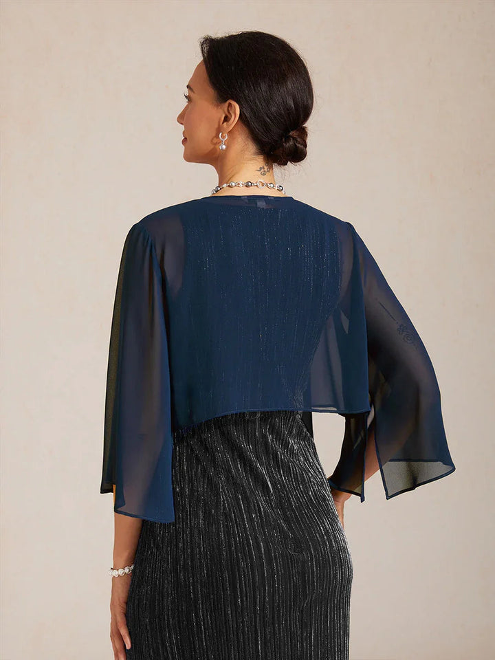 Transparante Chiffon Avond Cover-up