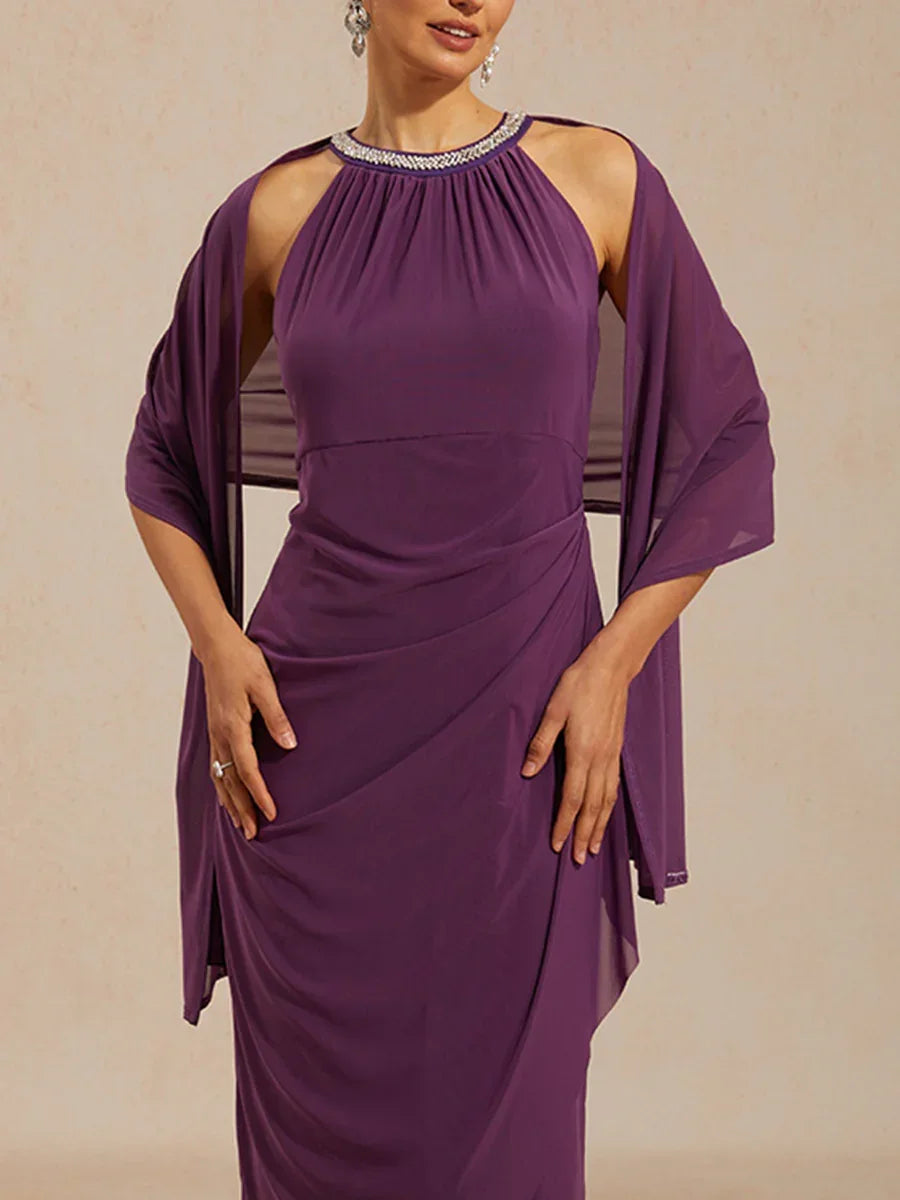 Stretch Mesh Long Shawl Wrap