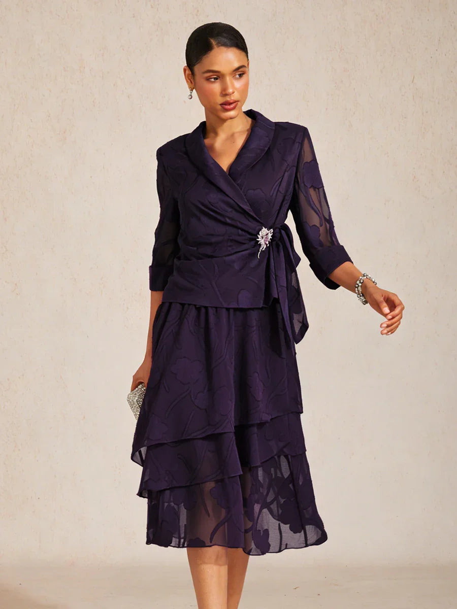 Elegante Bloemen Chiffon Blouse