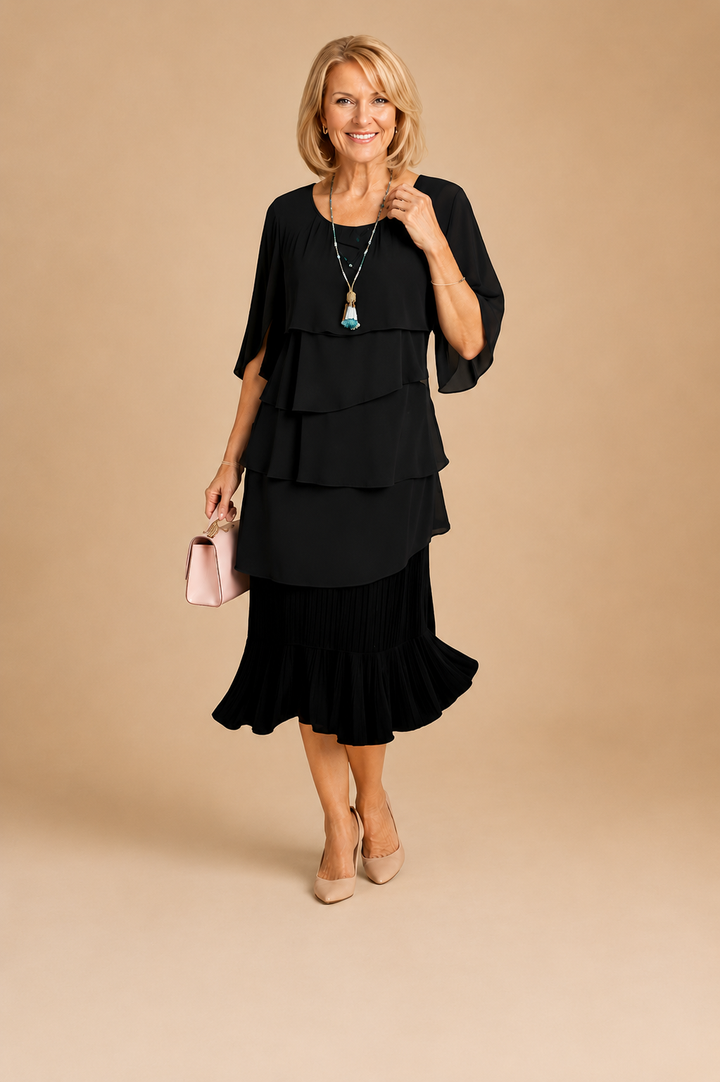 Patricia | Elegant Comfort Ruffle Dress