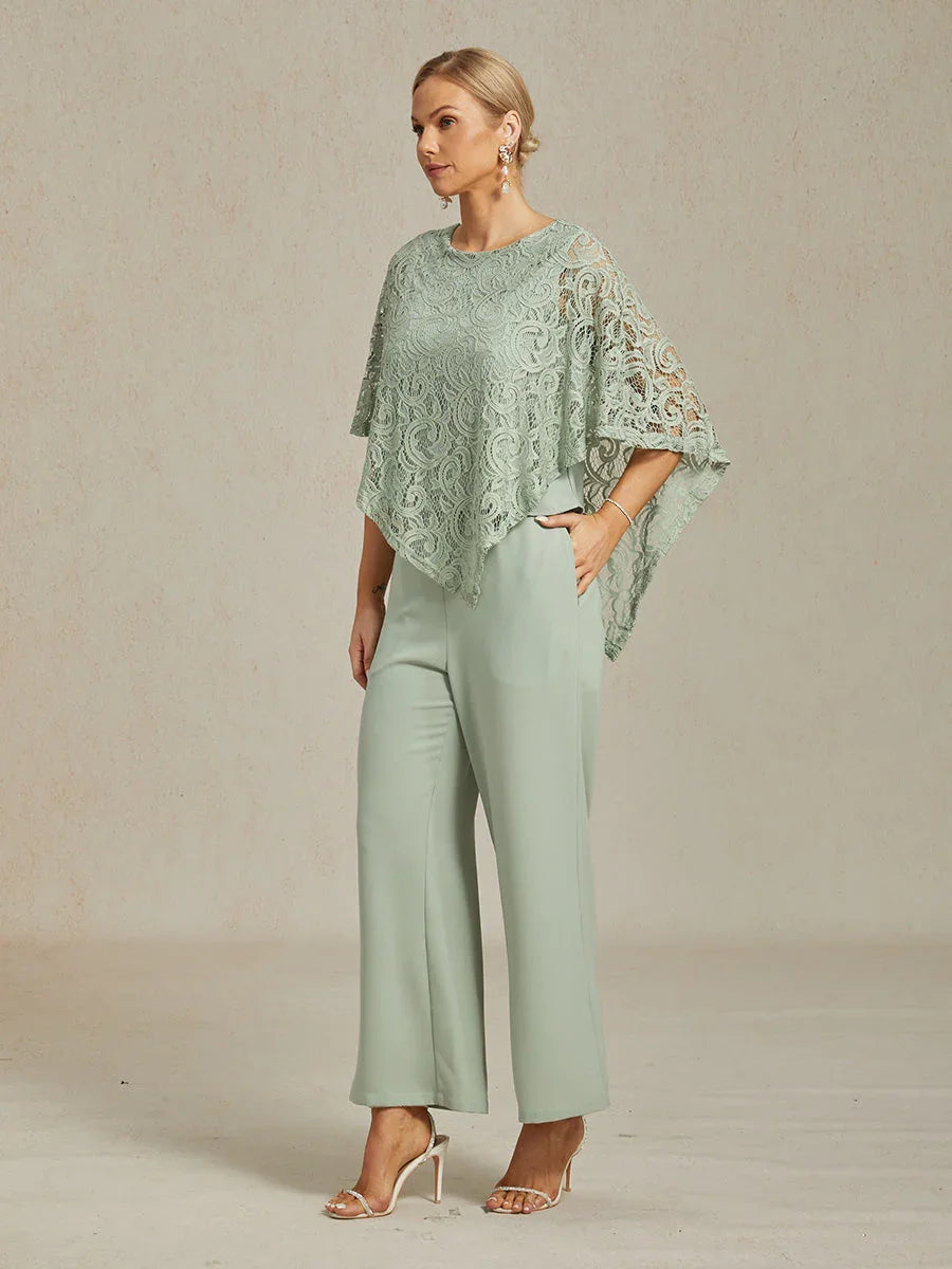Elegante top met vleermuismouwen van kant