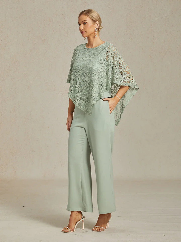 Elegante top met vleermuismouwen van kant