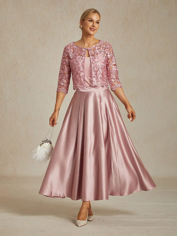 Floral Embroidered Lace Jacket With Scallop Detail