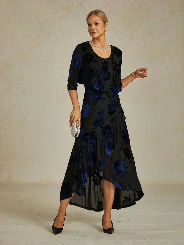 Floral Stretch3/4 Sleeve Shrug