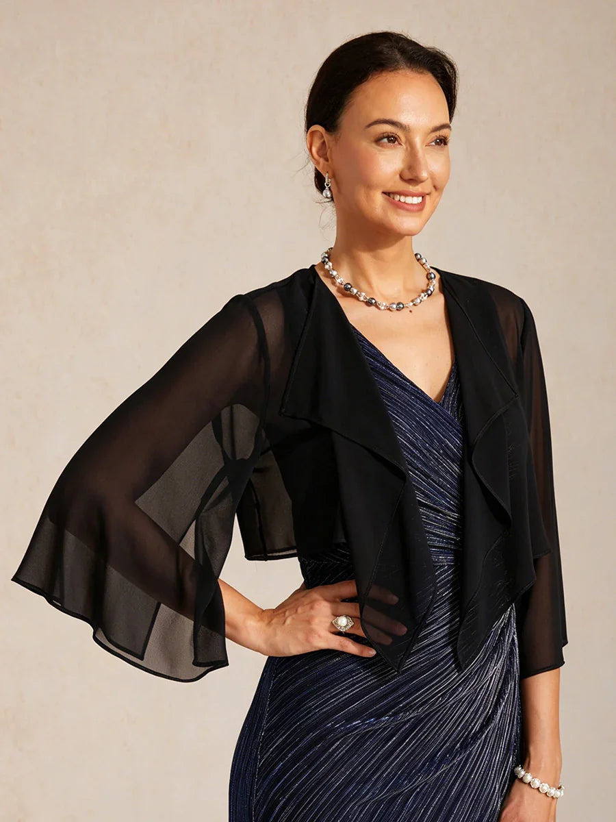 Transparante Chiffon Avond Cover-up