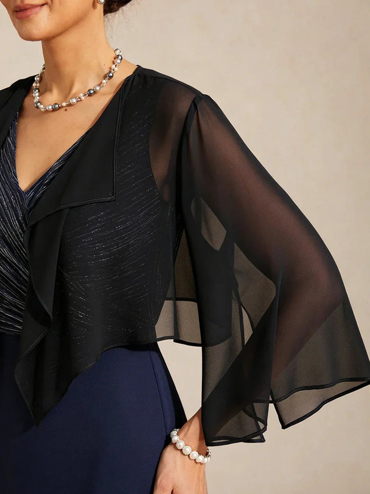 Transparante Chiffon Avond Cover-up