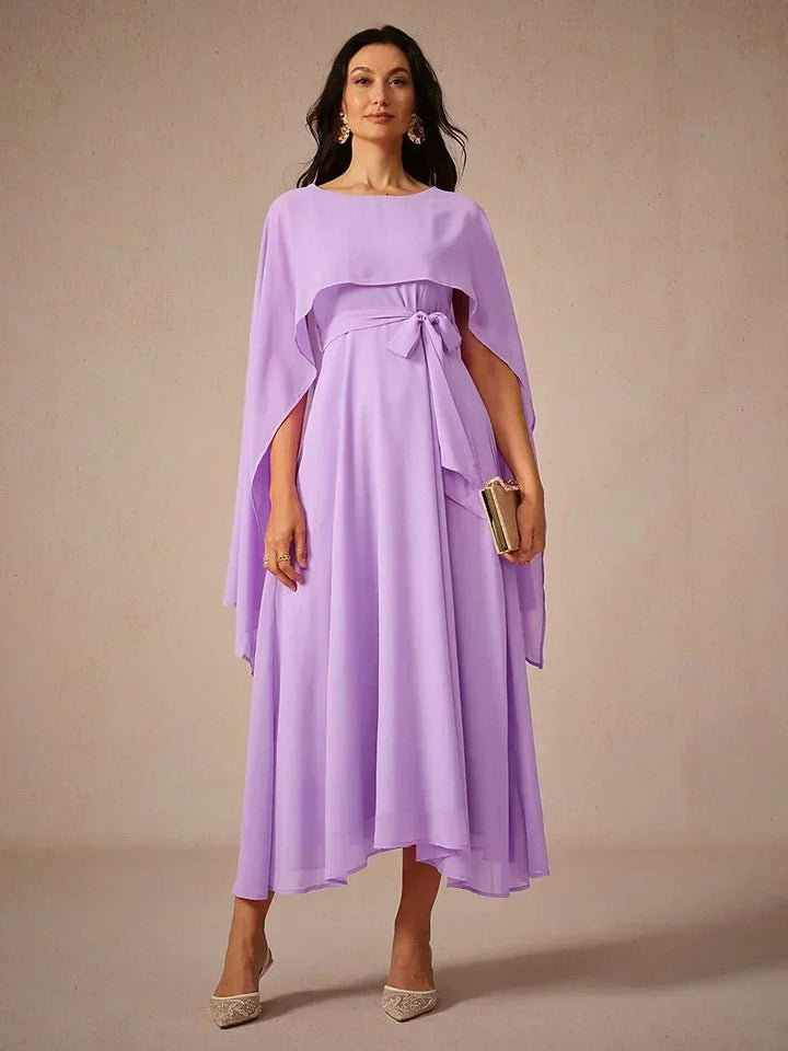 Tweezijdige Doorzichtige Chiffon Maxi-jurk