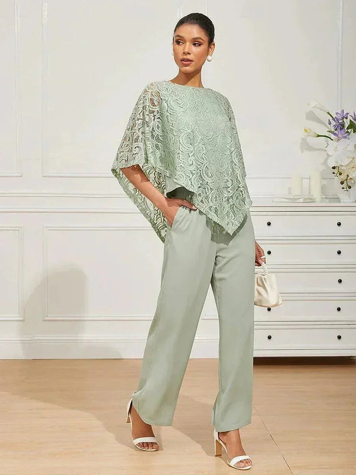 Mid-rise elastische taille wijde broek met zakken