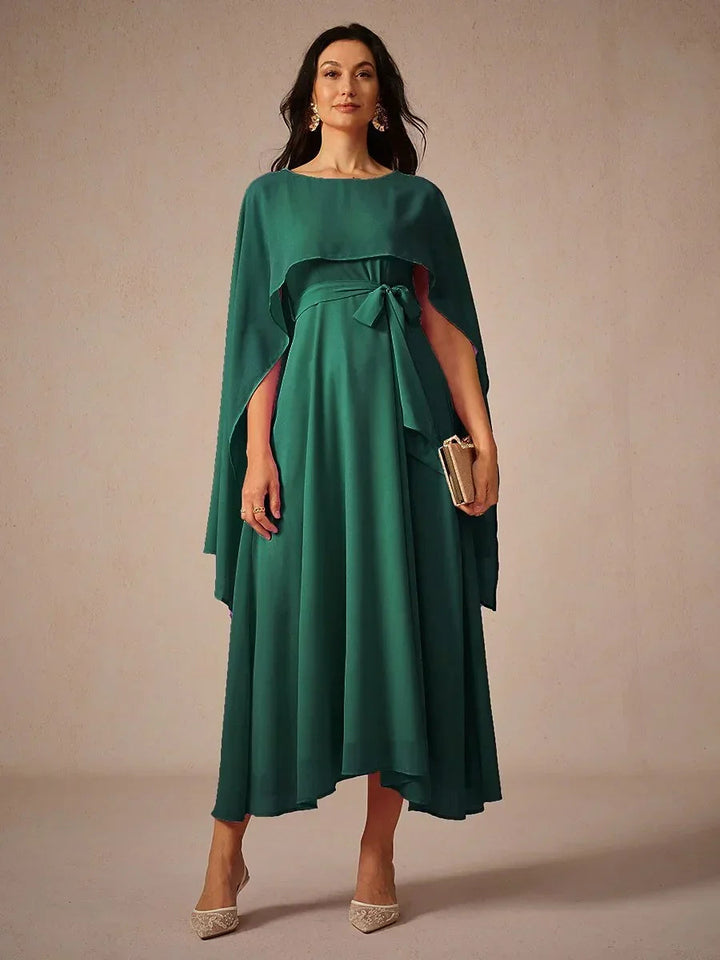 Tweezijdig Draagbare Doorzichtige Chiffon Maxi-jurk