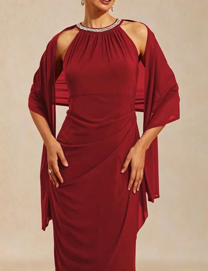 Stretch Mesh Long Shawl Wrap